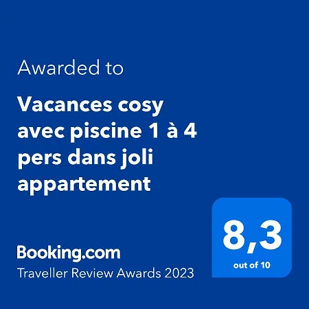 Vacances Avec Piscine Et Entree Autonome Dans Jolie Jusqu'a 4 Personnes Daire *