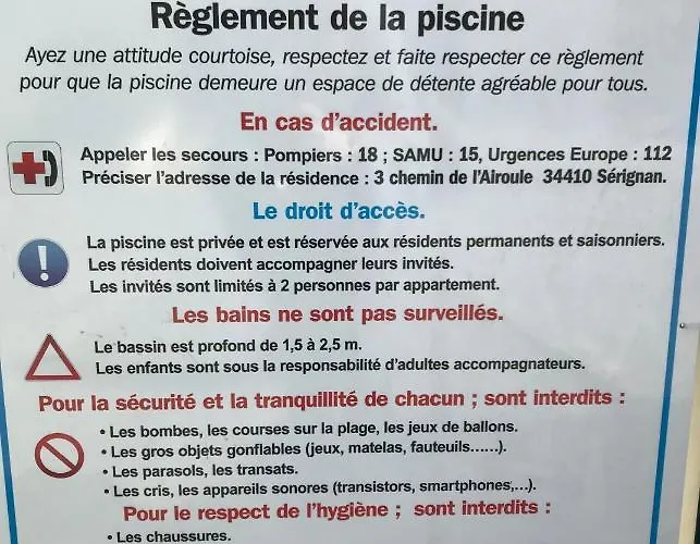 Vacances Avec Piscine Et Entree Autonome Dans Jolie Jusqu'a 4 Personnes Sérignan